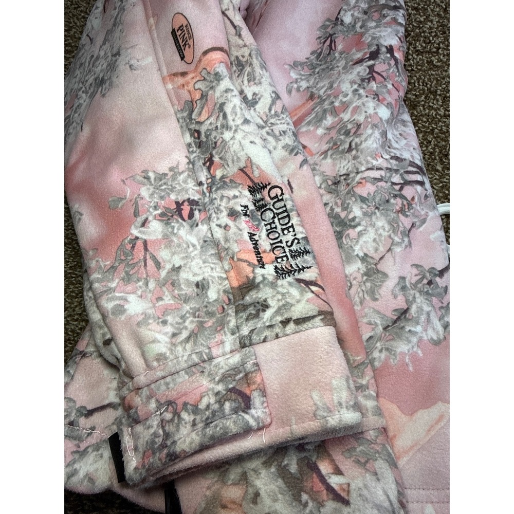 Guides‎ Choice Womens Pink Camo Softshell Fleece Lined Jacket Large Outdoors - Picture 11 of 12